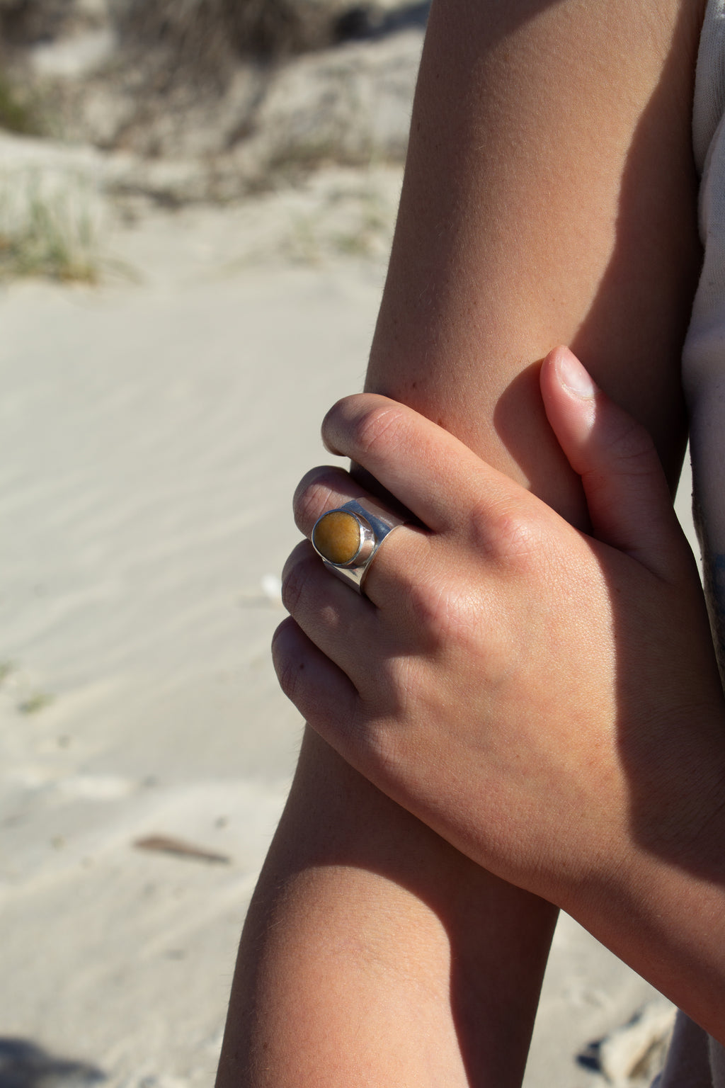 Chunky Sandstone Ring
