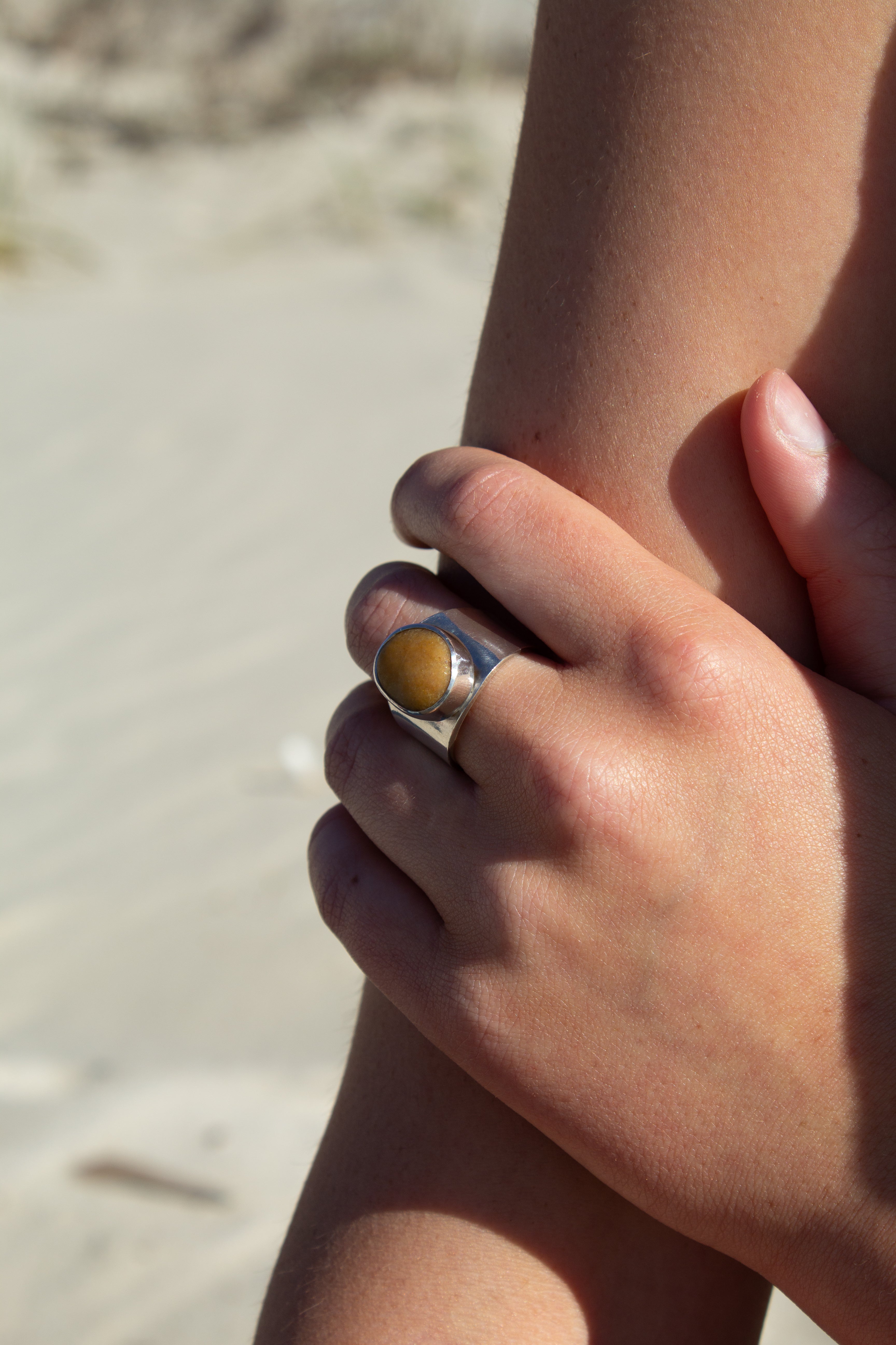 Chunky Sandstone Ring
