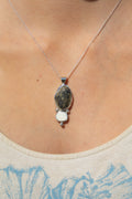 Ocean Jasper x Operculum Pendant