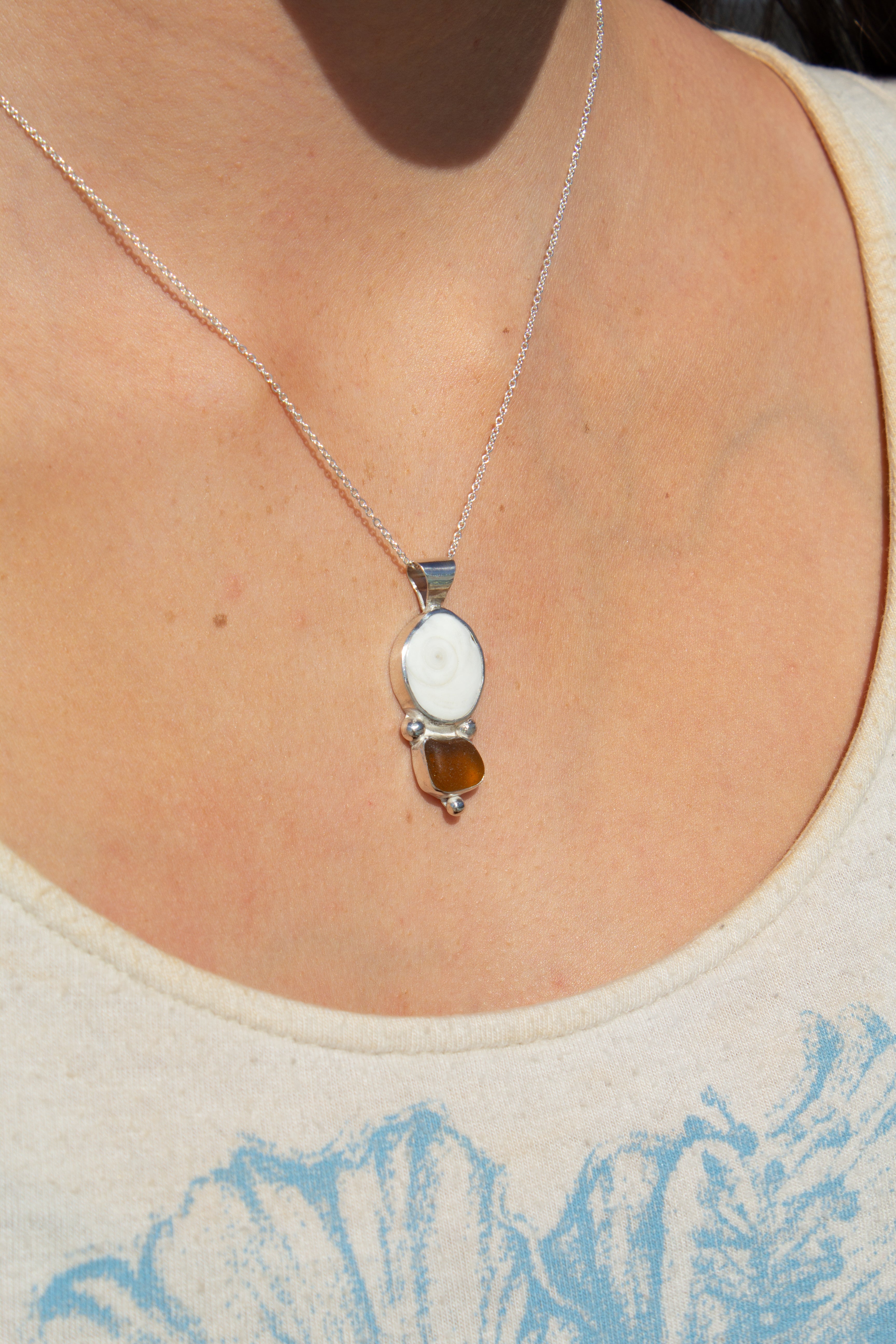 Operculum x Seaglass Pendant
