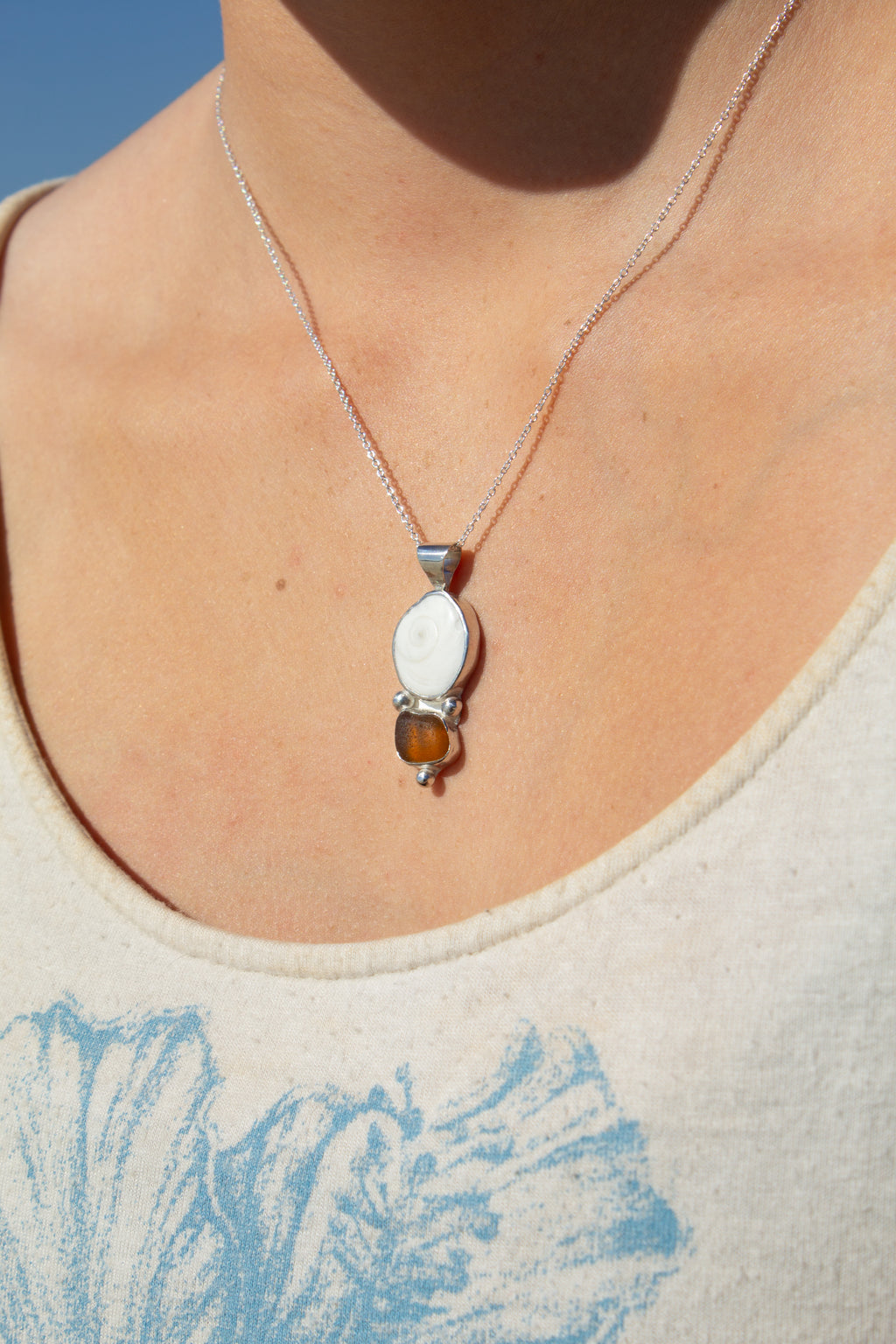 Operculum x Seaglass Pendant