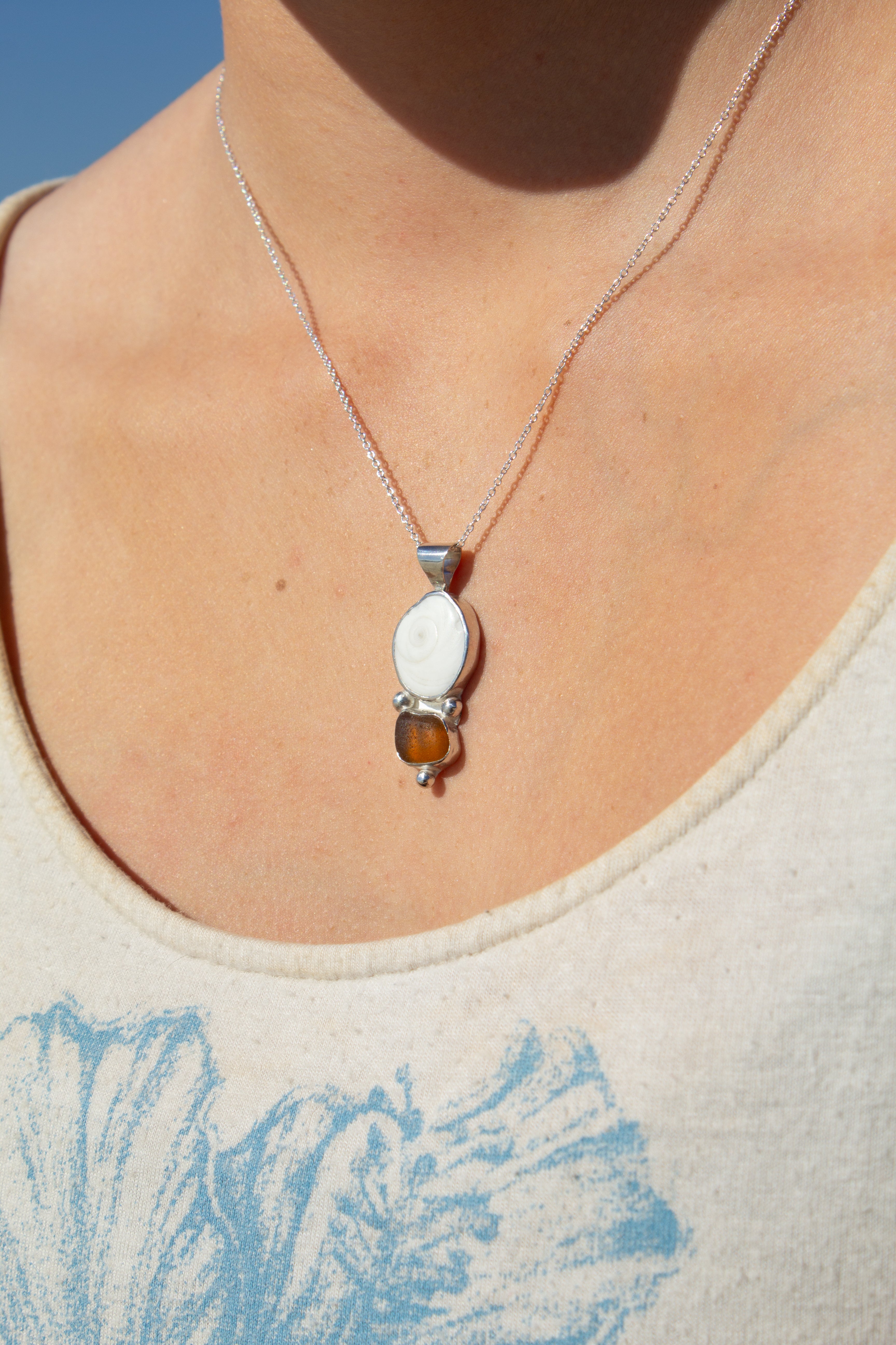 Operculum x Seaglass Pendant