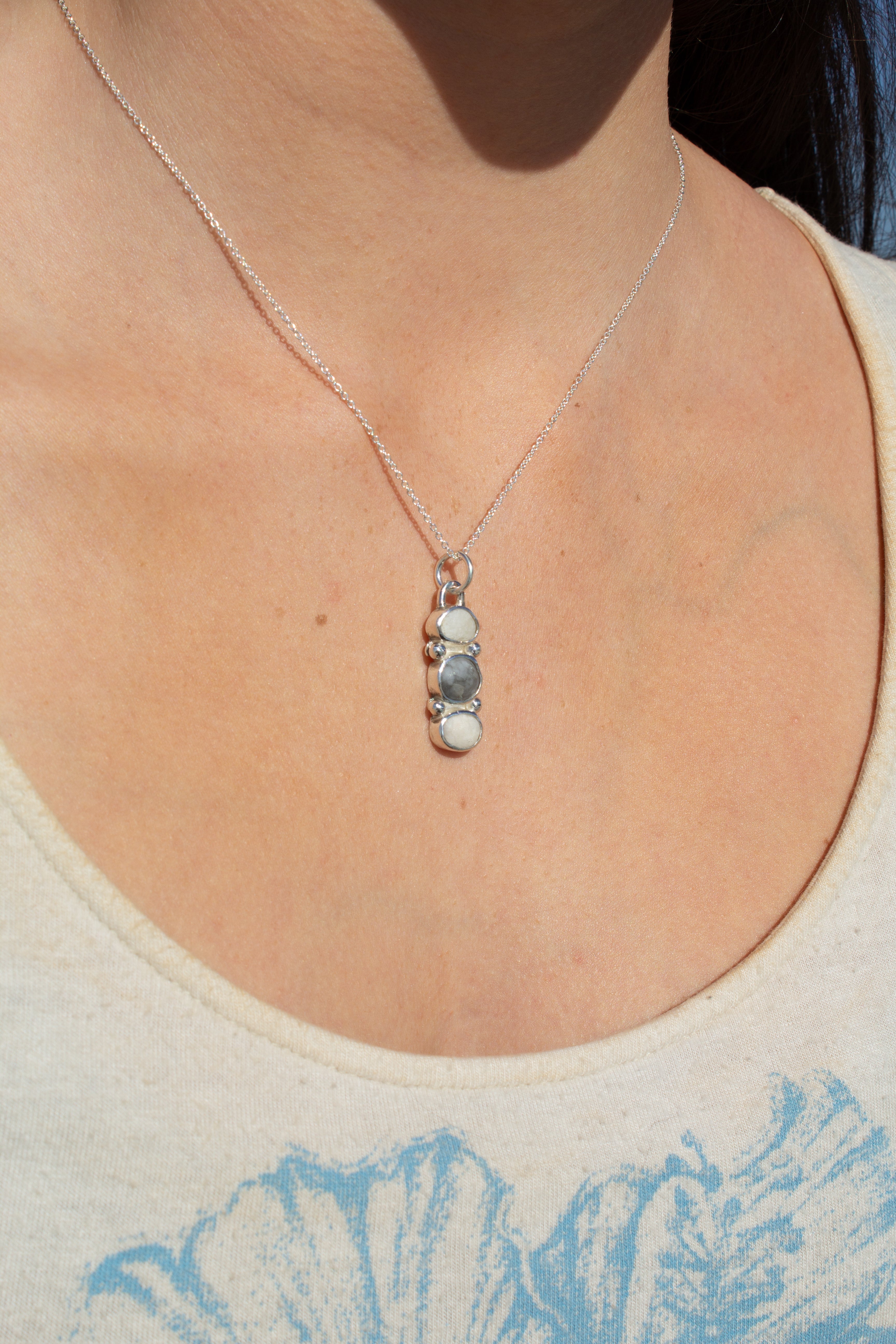 Stacked Quartz Pendant