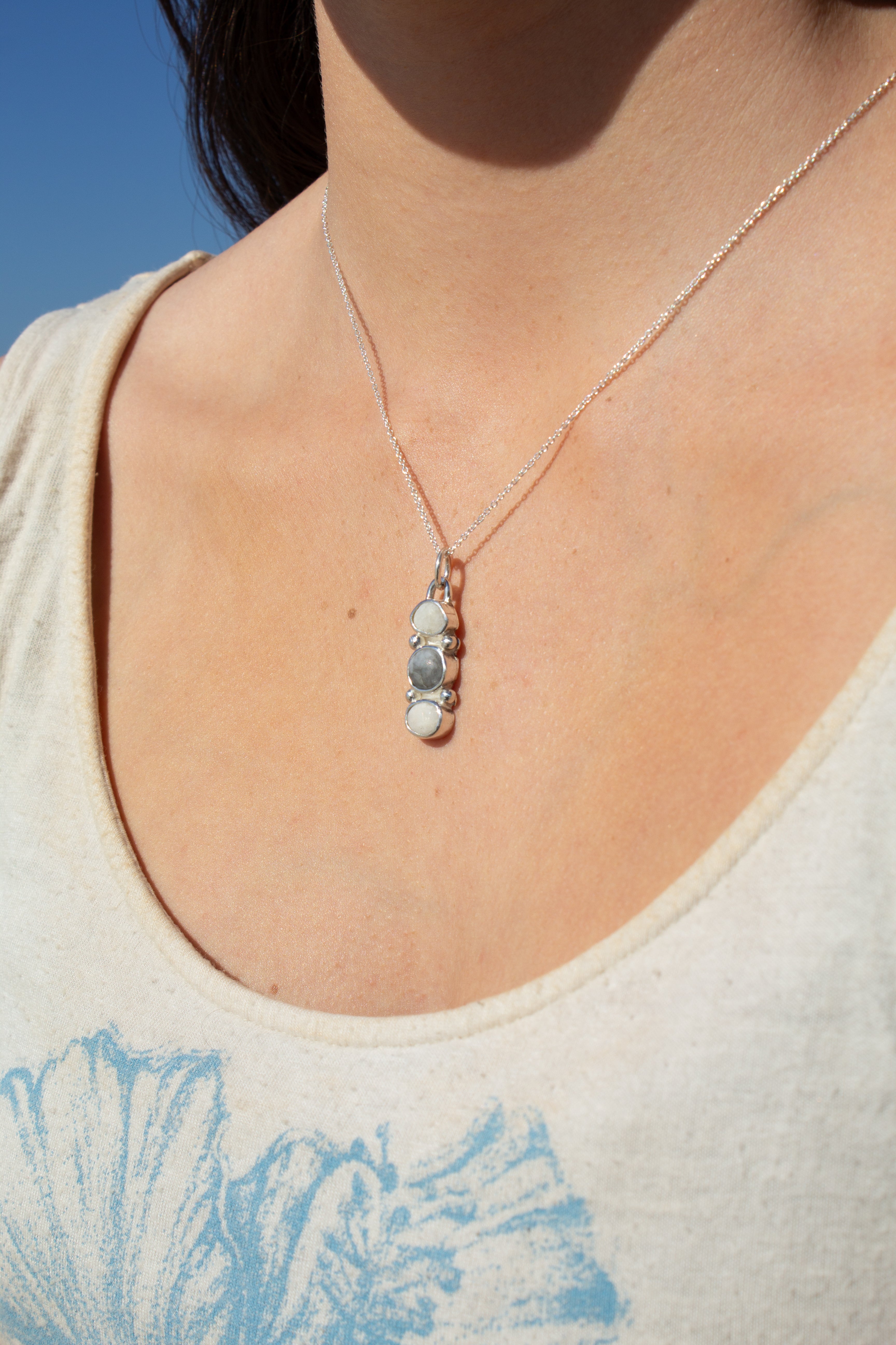 Stacked Quartz Pendant