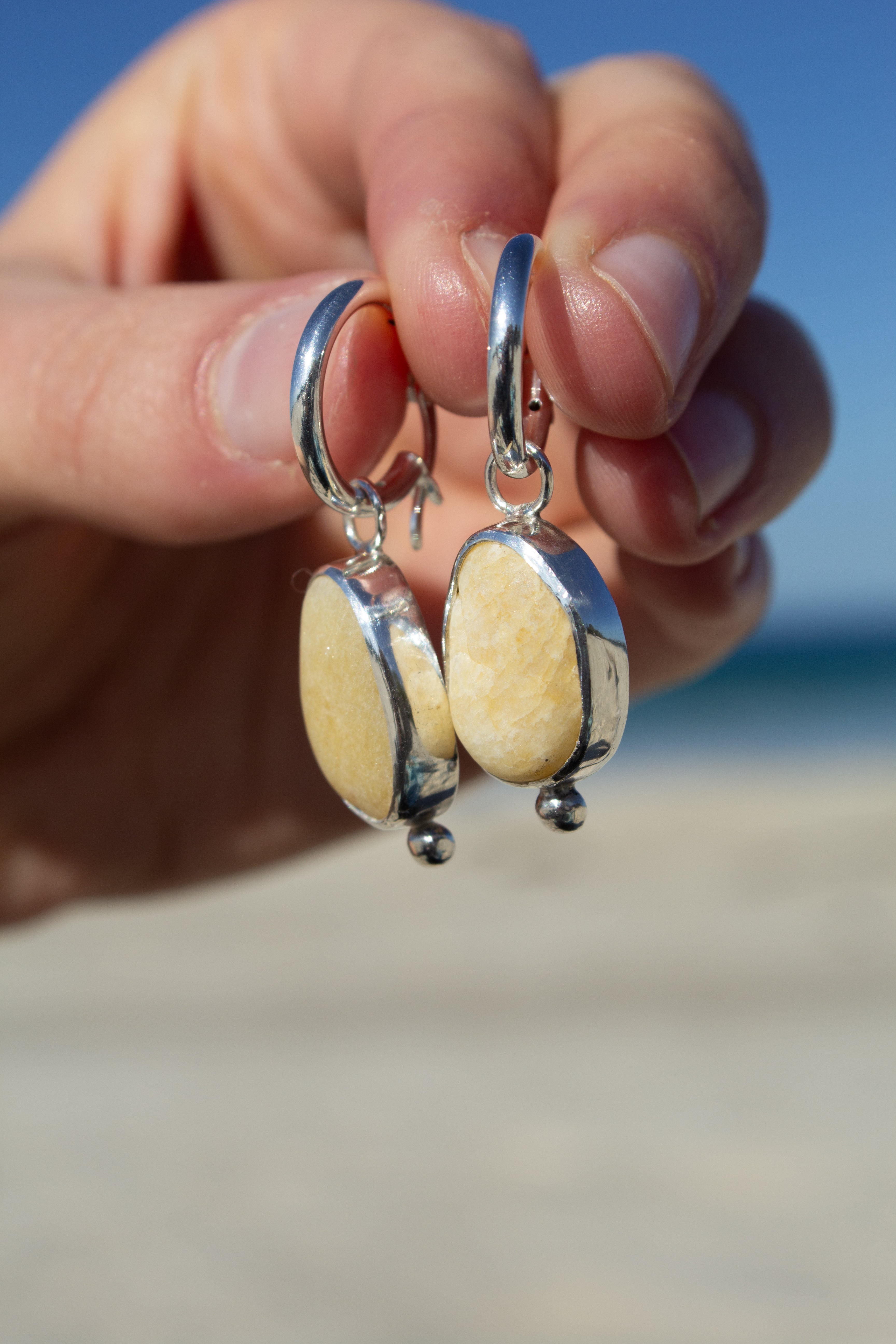 Yellow Quartz Huggies